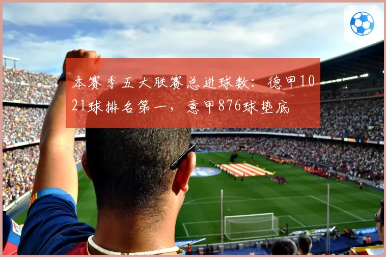 本赛季五大联赛总进球数：德甲1021球排名第一，意甲876球垫底